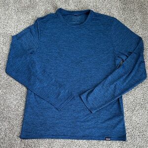 Patagonia Men's Long Sleeve Capilene Cool Daily Tee - Deep Heather Blue